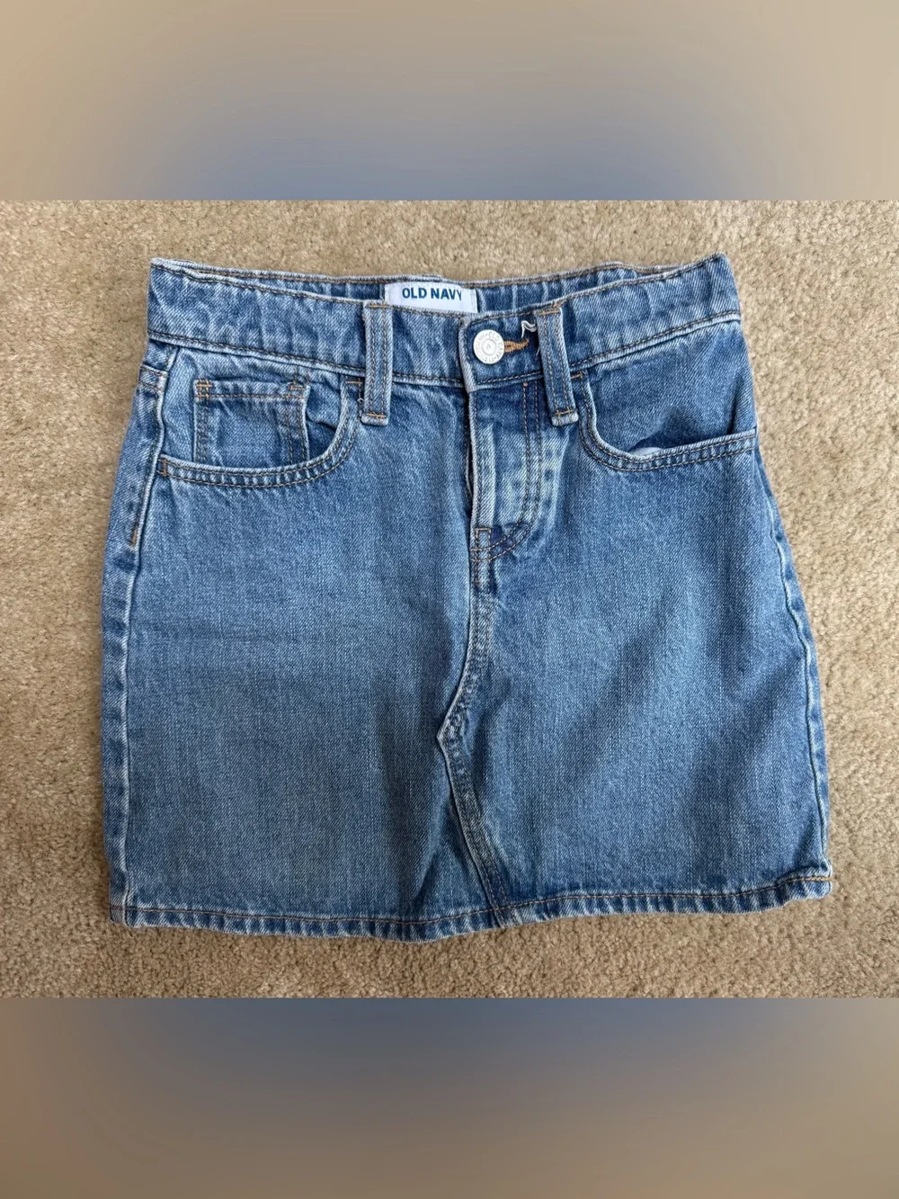 Old Navy Girls' Sz 8 Blue Denim Skirt
